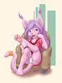Raffle prize for B gatomon white by Oniei