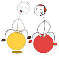 Henry and Charles's bouncy fun