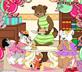Wolfish a cake down