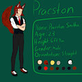 Pracston Smithe (reference sheet) (2020)