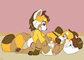 Sisterly Diaper Change -By NazzNikoNanuke-