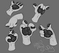 Hand-Paw Study by CaktusJuice