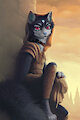 A rogue among the rooftops.