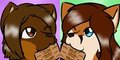the chocolates are bein cute! by Chocowolf