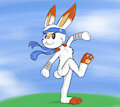 Scorbunny's ready to fight!