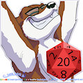 Zacs Dice Throw Nat 20 - Telegram Sticker