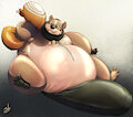 Beaver Puff Suit by Stormdragonblueart