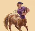 “Centaur of Attention” by Aerosaur83
