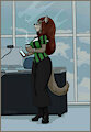 She-wolf in the office