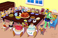 Ami's Thanksgiving Party -By CoffeehoundJoe-