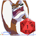 Zacs Dice Throw Nat 1 - Telegram Sticker