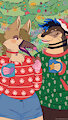 Commission by ilustra_cosmo - Christmas with Levi