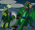 Commission: Drunk Pals by TwoEn