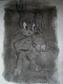 Bunnie Rabbott in charcoal by PalanteanWriter