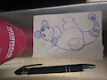 Coffee Break Pen Sketch