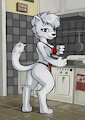 Baking Dog by MarsMiner