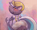 Kicks - Diapered skunk-farting on a human villager
