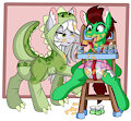 the dino makes raaaww(cuddlelamb)