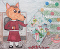 Donna Coyote's Christmas Kite by moyomongoose
