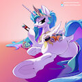 Celestia sushi time by Foxnose