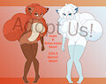 Vulpix and Alolan Vulpix Adopt by AWinterMoose