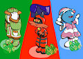 Rainy Alola Starters by Furodetan