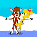 Skating Reindeer