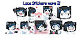 Luca's new stickers!