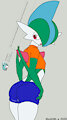 Femboy Gallade by ArenConcordia