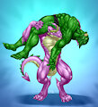 Spike vs Abomination by Sparityqueen