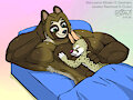 Minako lets Javi sleep on her by DrJavi