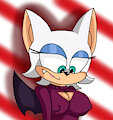 Rouge in a turtleneck by BlakeyNSFW