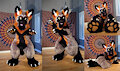 Solomon the Cross Fox Fursuit by SilentRavyn