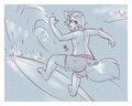 Surfing Dog by blaya