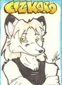 Cizkaro fursuit badge by Whitewolf by cizkaro