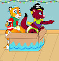 Christmas Otter Pirates -By NazzNikoNanuke-