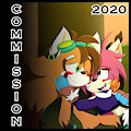 Commission for velkanthefoxcat (9) + sticker gift/comm