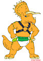 Diapered Dino Dad by Friar