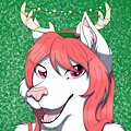 Xmas Artemis Husky (Headshot)