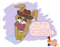 Flirting with Bunnie by Peachielee