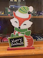 Merry Christmas cute fox