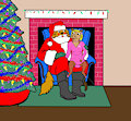 Santa and Rose by GoldNGal