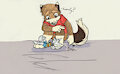 Pent at Arthur's paws