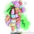 Alcoholic Were-Piñata (Commissions open!) by CreeperZone
