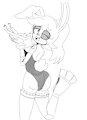 Bunnie Rabbot (Sketch) by AkuzaGuy