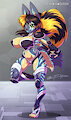 Commission - Flafty 14 B - Sapphona - Cell Shaded by SciFiCat