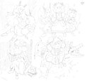 Touhou X Arthur doodles.