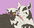 Mightyena poochyena by aquoquoo