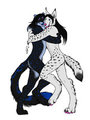 Commission - Shade and Makasha by SpartaDog