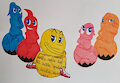 bouncy folk: Pacman and his ghost friends by Balloonbouncer